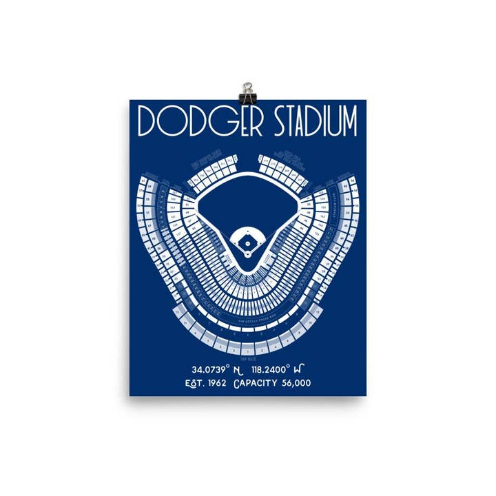 Stadium Prints by BTB - Wholesale Poster - Los Angeles Dodgers Dodger Stadium Poster Print2