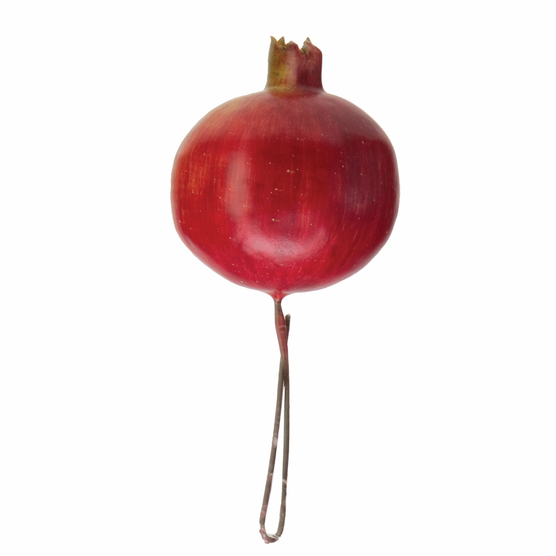 Jacobson - Wholesale Artificial Plant - 45mm Pomegranate on Wire - Faux Fruit3