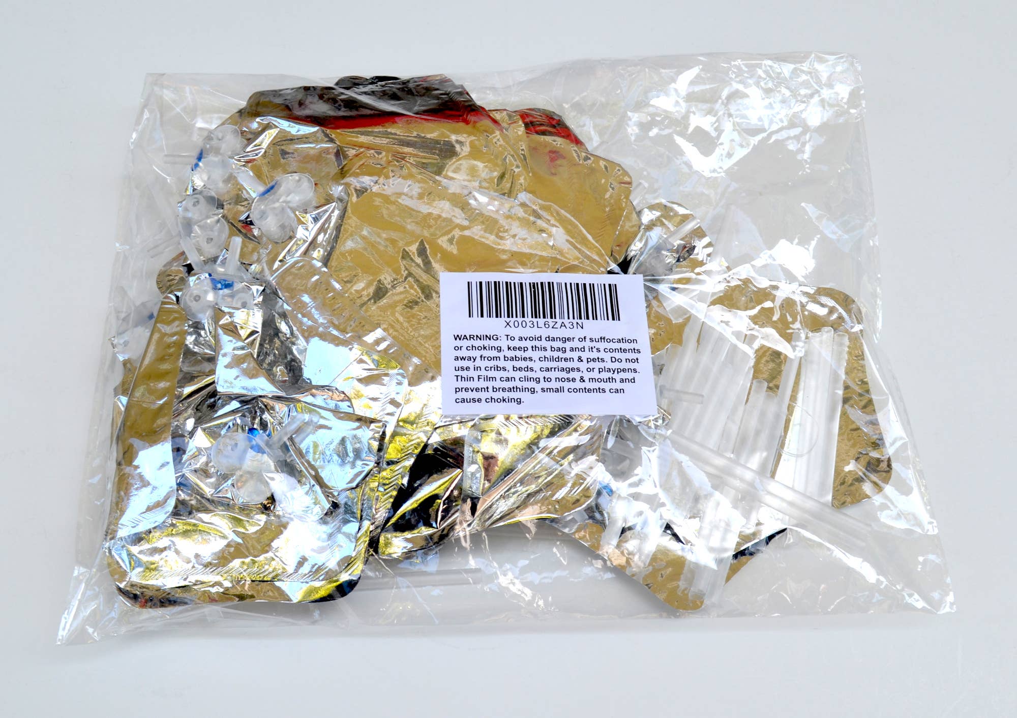 Control Balloon Products - Wholesale Balloon - 5 inch (4" when inflated)  Silver Star Foil Balloon w/sticks1