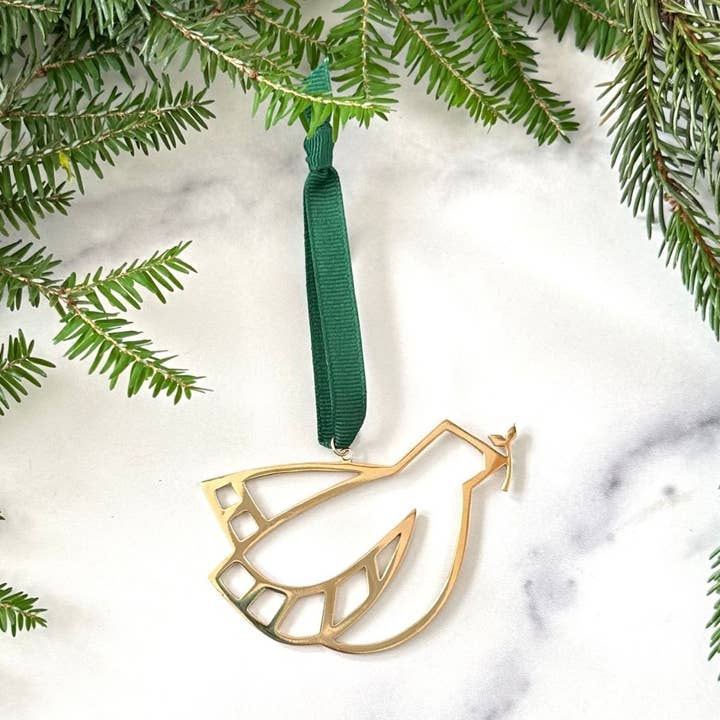Peace Dove Ornament for wholesale by Sarah Cecelia Jewelry & Metal Goods