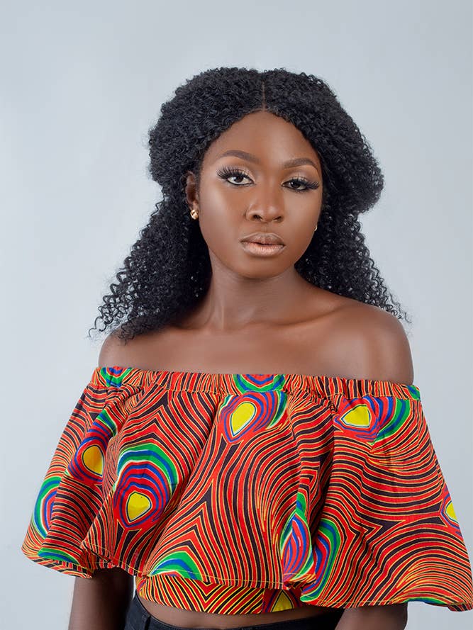 ETNICA - Wholesale Blouse - Women's - African Print Achol Crop Top1