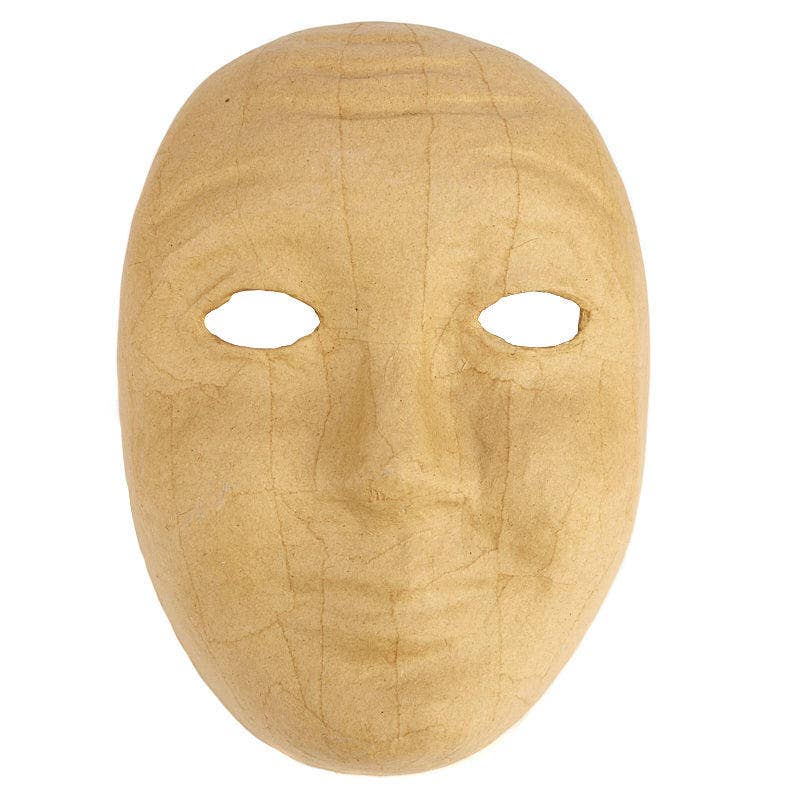 Factory Direct Craft - Wholesale DIY Craft Kit - Paper Mache Mask – Blank Face for Creativity and Expression1