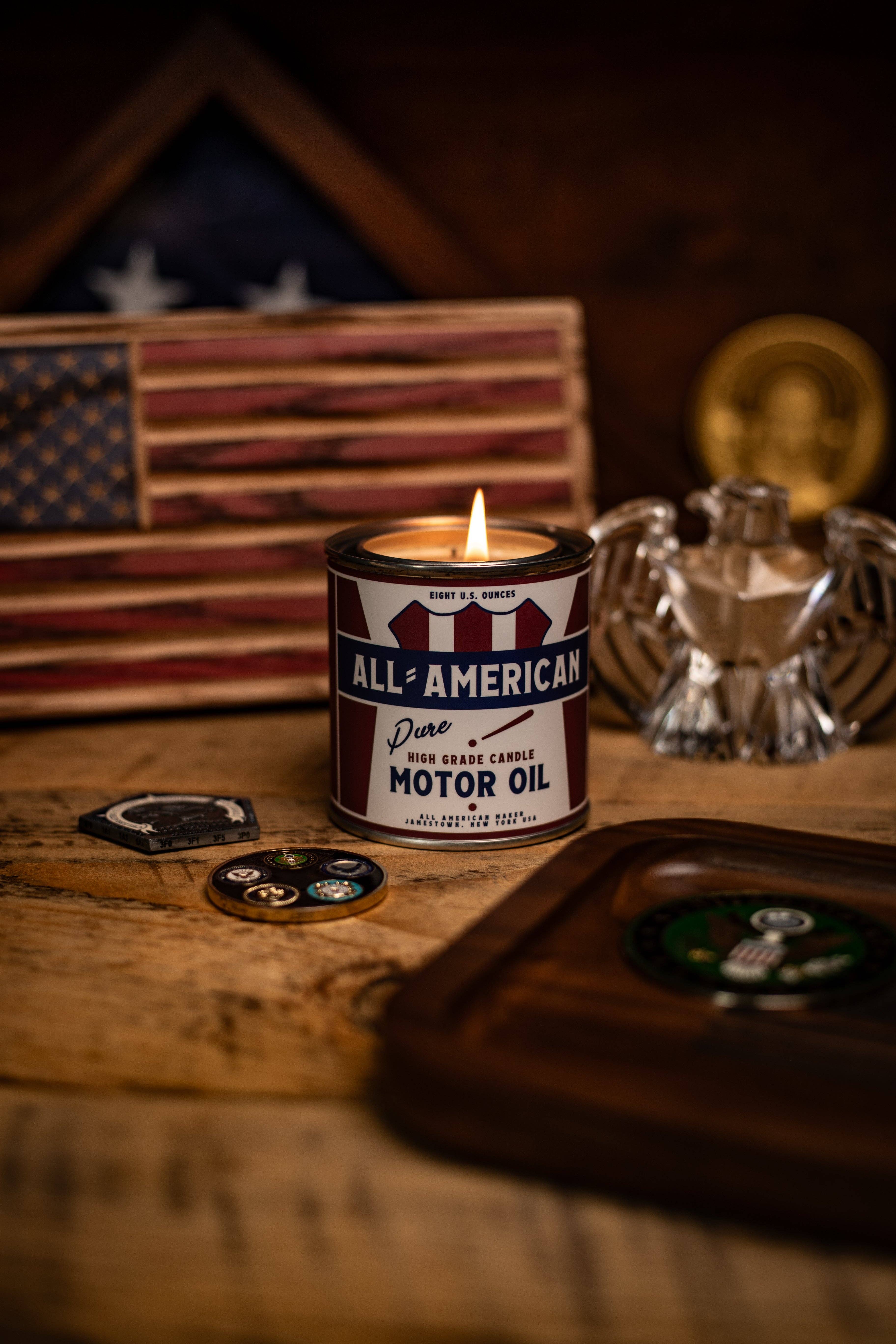 All American Maker - Wholesale Jar/Filled Candle - All-American Motor Oil Candle5