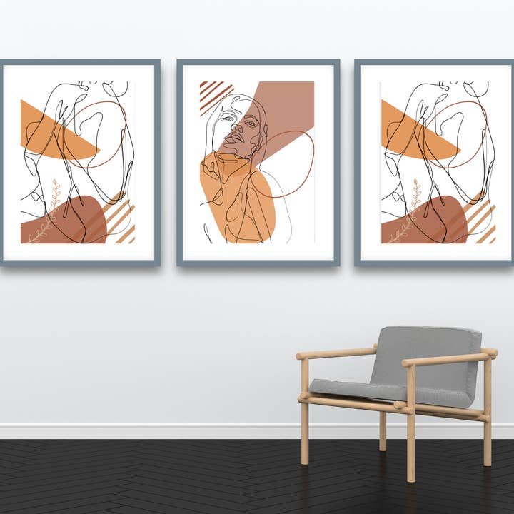 Ästhetisches weibliches Körpervertrauens-Kunstdruck-Paket für den Großhandel von WE ARE SCRUNCH!