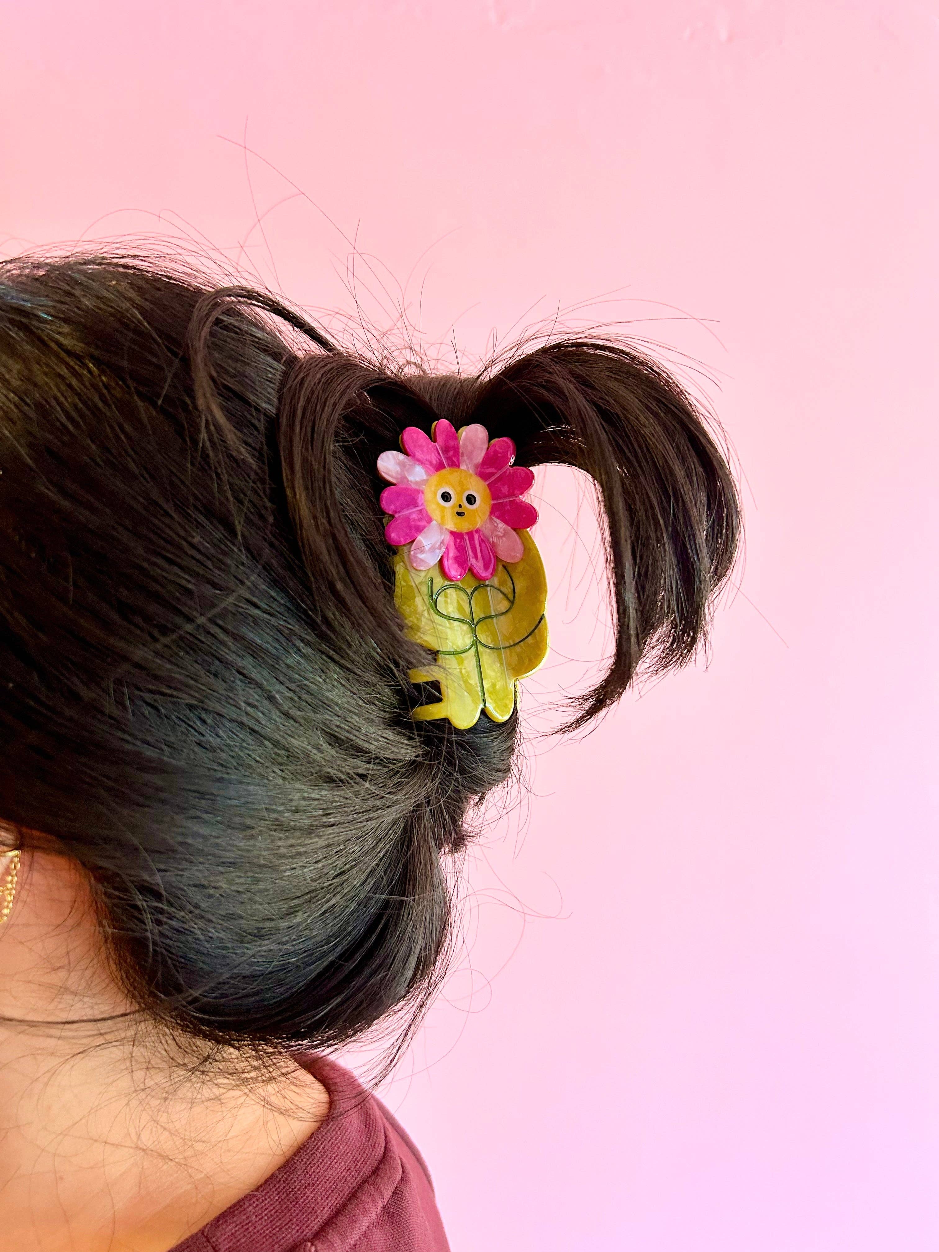 The Peach Fuzz – wholesale Set med håraccessoarer – Dam – Blompojke Hårklämma3