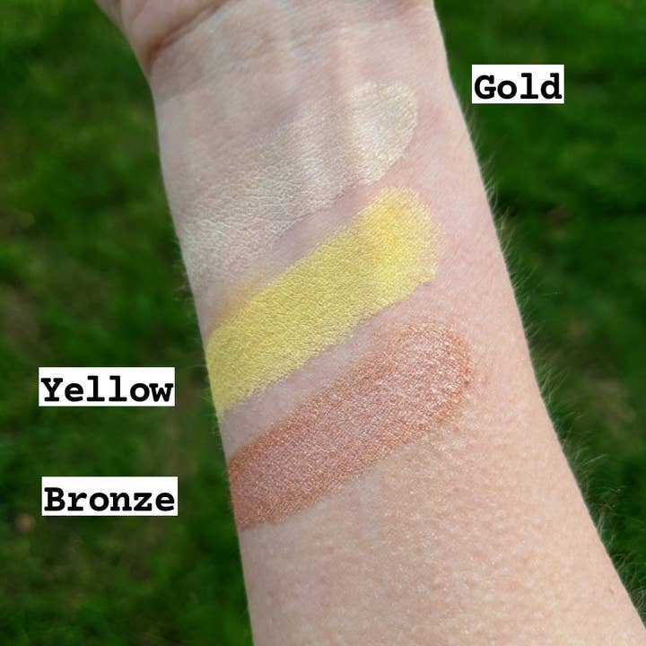 Clean-Faced Cosmetics - Wholesale Eyeshadow - Yellow Natural Vegan Eyeshadow, Zero Waste Makeup
