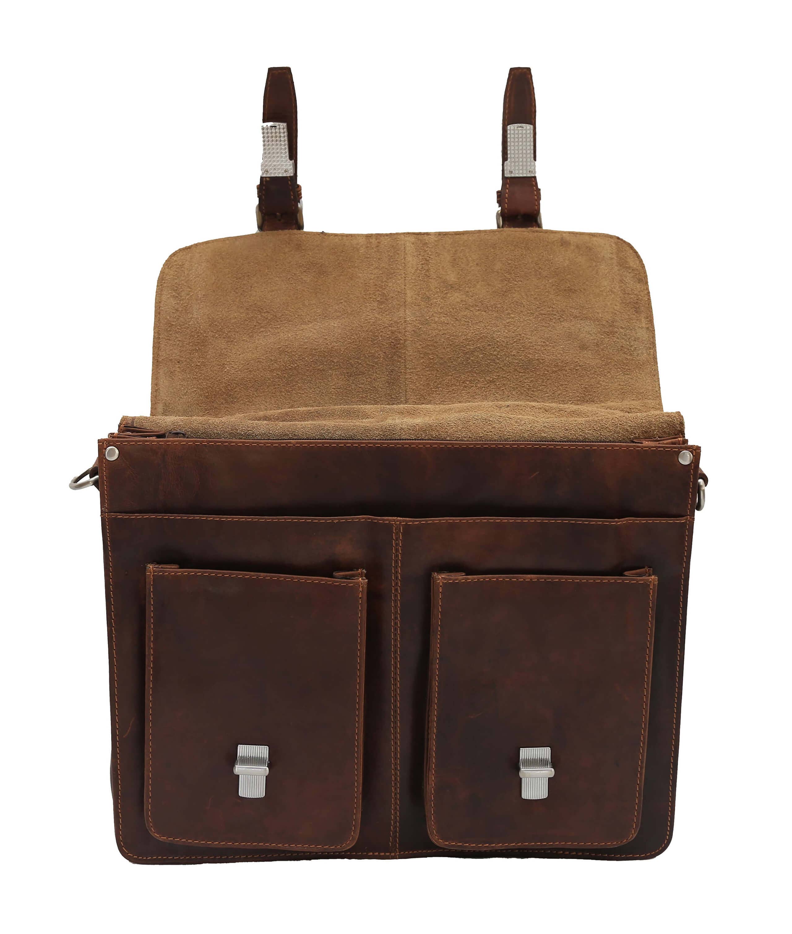 Greenwood - Venta al por mayor Maletín - Unisex - Bolso maletín y mochila combinado de cuero Eric7