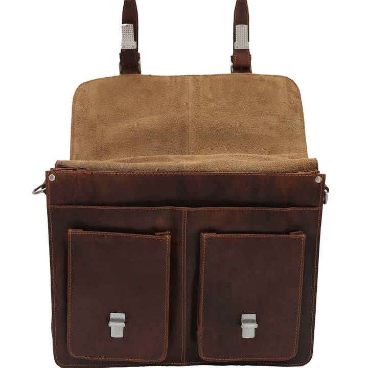 Greenwood - Venta al por mayor Maletín - Unisex - Bolso maletín y mochila combinado de cuero Eric7