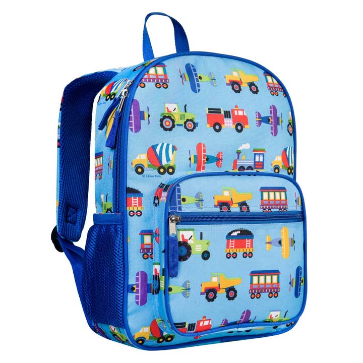 Wildkin - Wholesale Backpack - Kids - Trains, Planes & Trucks Recycled Eco Backpack2