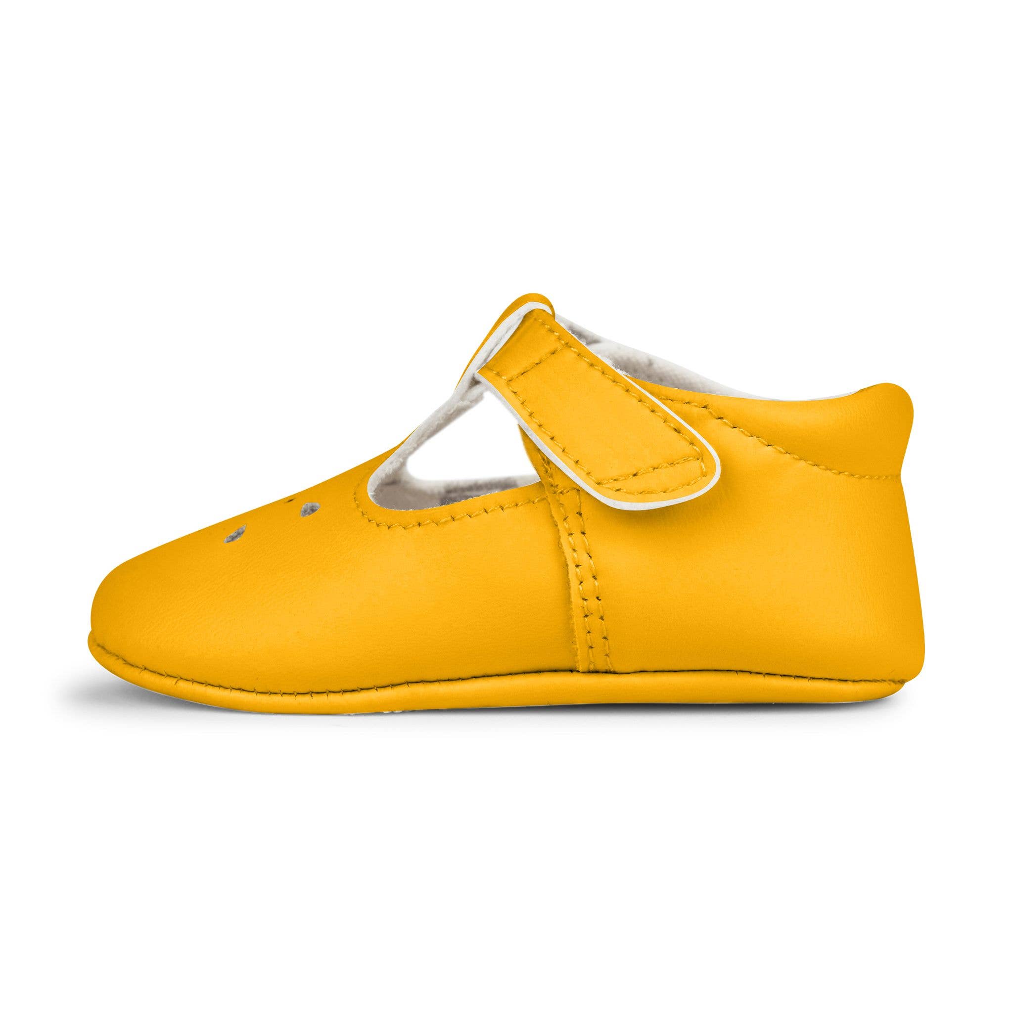 JuJuBe - Wholesale Crib Shoes - Baby - Eco Steps - Mary Jane Sunflower Yellow1