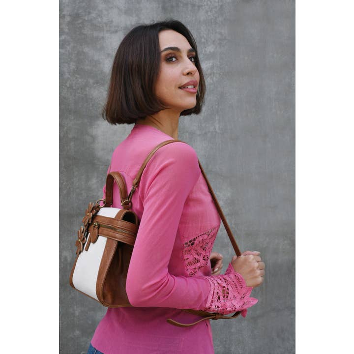 Liz Soto Handbags - Wholesale Crossbody Bag - Women's - Emma 3327 Linen crossbody or backpack5