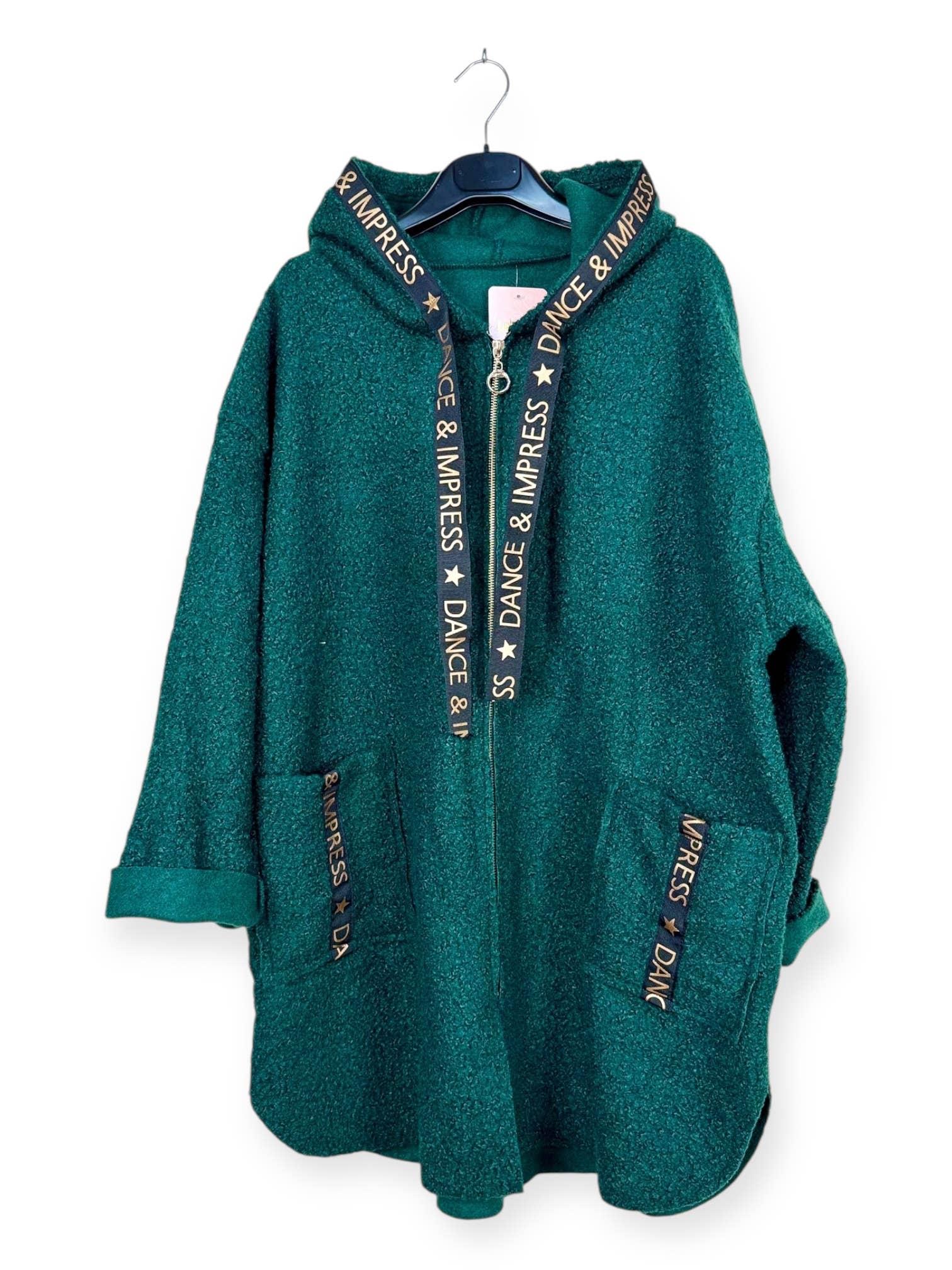 Lucky Nana - Wholesale Coat - Women's - AH 22173 - Boucle Fabric Coat26