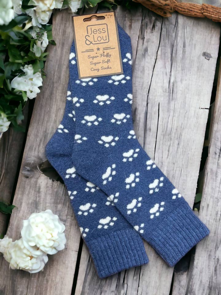 Jess & Lou – wholesale Socks – Women's – Pouncing Paw Ribbed Socks