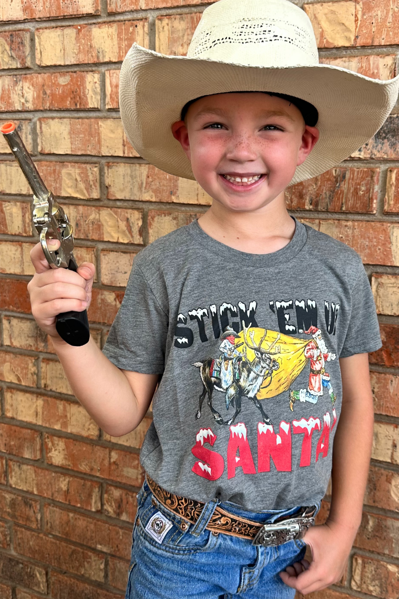 Sterling Kreek – Großhandel T-Shirt mit Siebdruck – Kinder – Stick Em Up Weihnachtsmann-T-Shirt für Kinder2