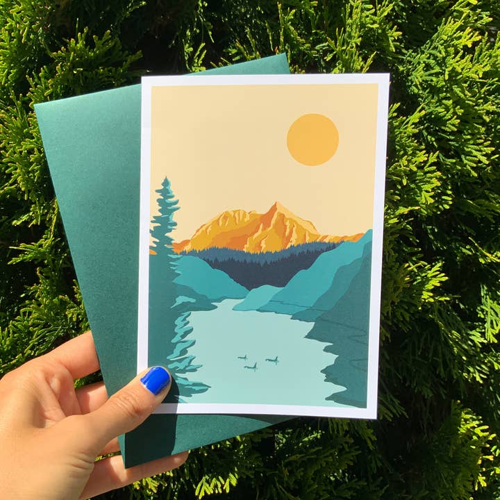 Squamish - Garibaldi Mountain - Canada - Greeting Card for wholesale by Ivivid Design