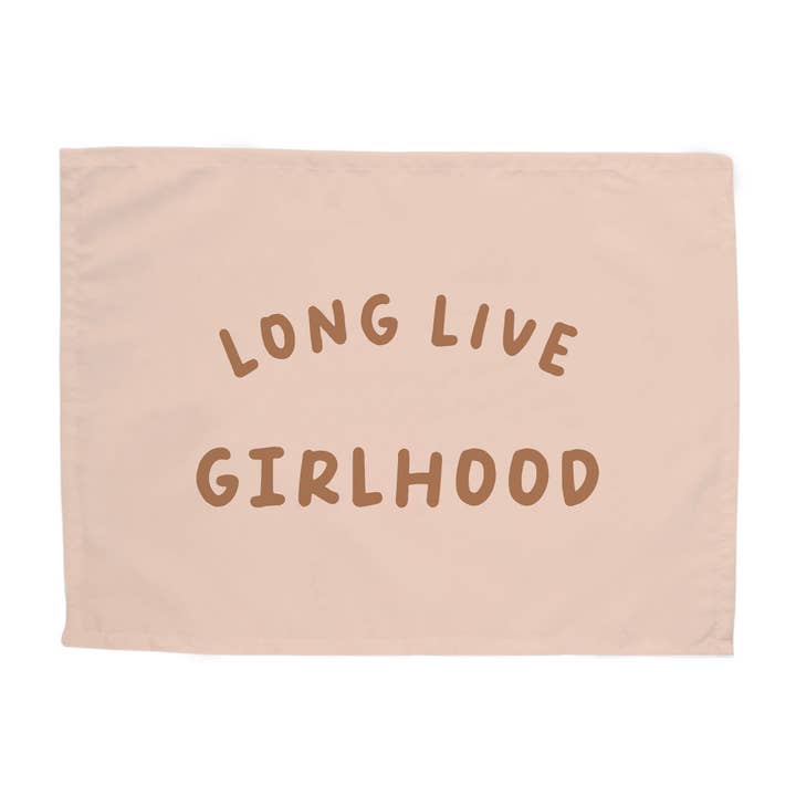 {Blush & Umber} Long Live Girlhood Banner for wholesale by Hunny Prints