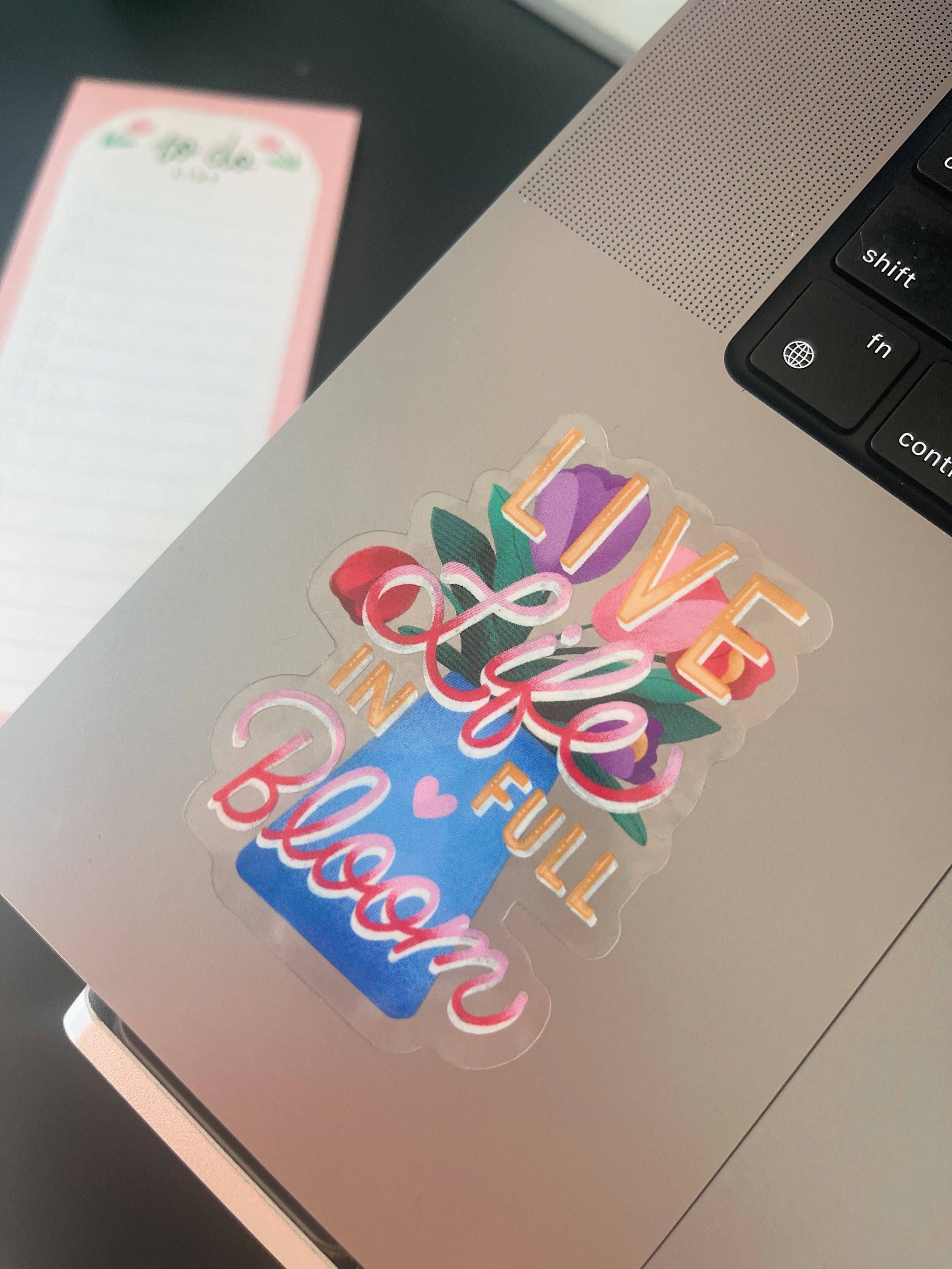 Riri Tamura Design - Wholesale Sticker - Live Life In Full Bloom Sticker1
