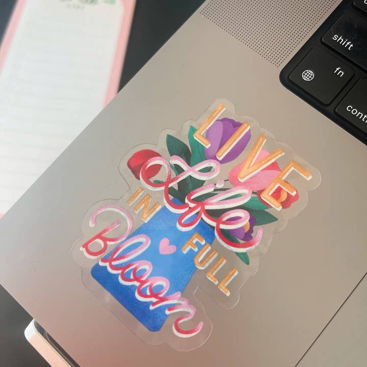 Riri Tamura Design - Wholesale Sticker - Live Life In Full Bloom Sticker1