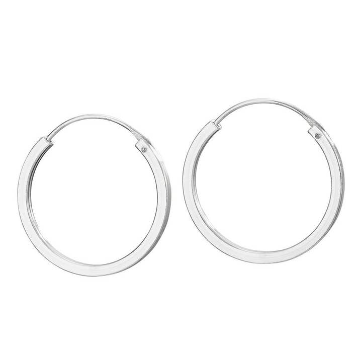 Tiger Mountain Jewelry - Wholesale Hoop Earrings - Brookline Sterling Silver Hoop Earrings