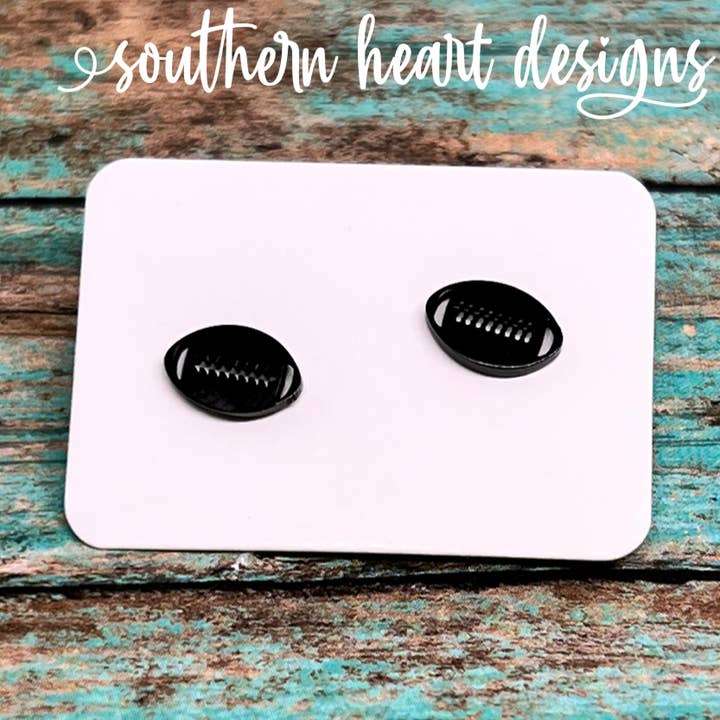 Football Stud Earrings for wholesale by Southern Heart Designs