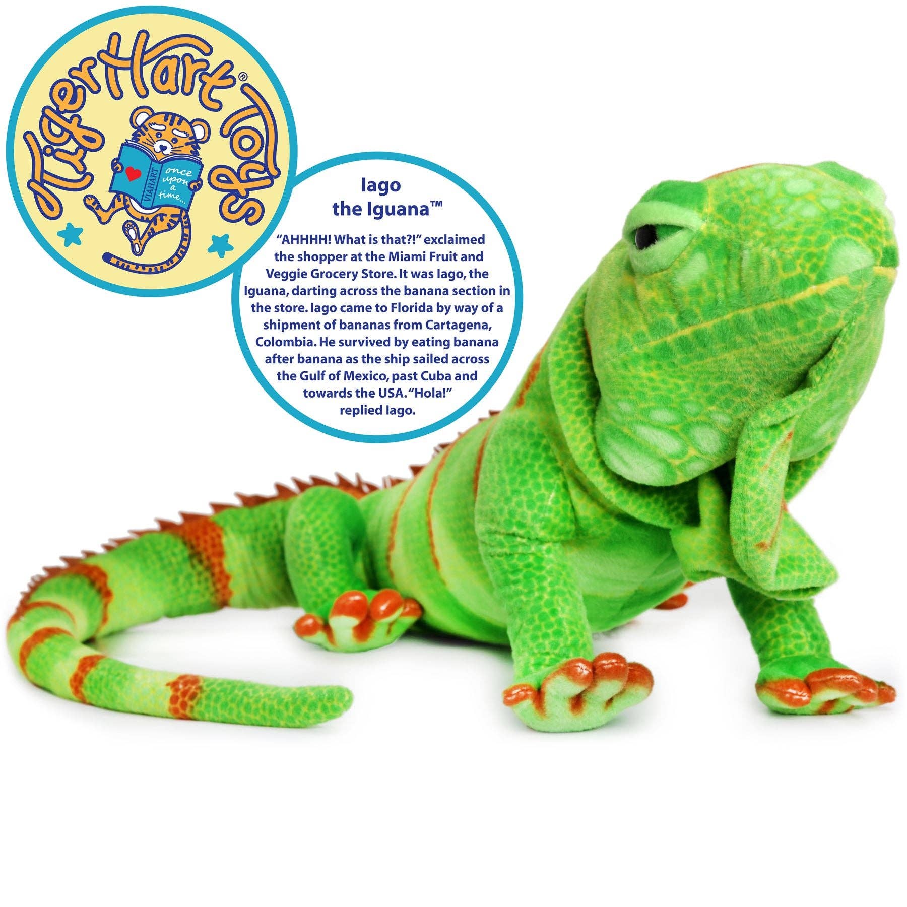 VIAHART Toy Co. - Wholesale Stuffed/Plush Toy - Kids & Baby - Ignacio The Iguana | 75 Inch Stuffed Animal Plush1