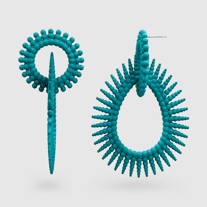 PHAOS øreringe i ultralet 3D-printet bioplast for engroshandel hos ARIADNE KAPELIOTI