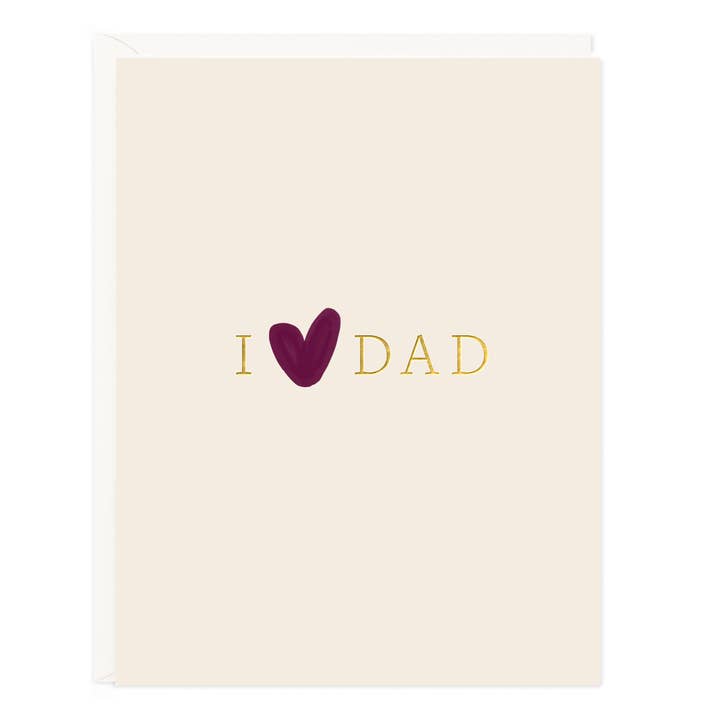 Ramona & Ruth - Wholesale Father's Day Card - Dad Heart Cream Card