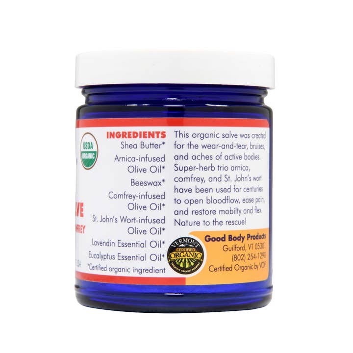 Good Body Products - Venta al por mayor Pomadas/bálsamos/cremas curativos - Crema Action Salve Pro (8 onzas) con árnica y consuelda
