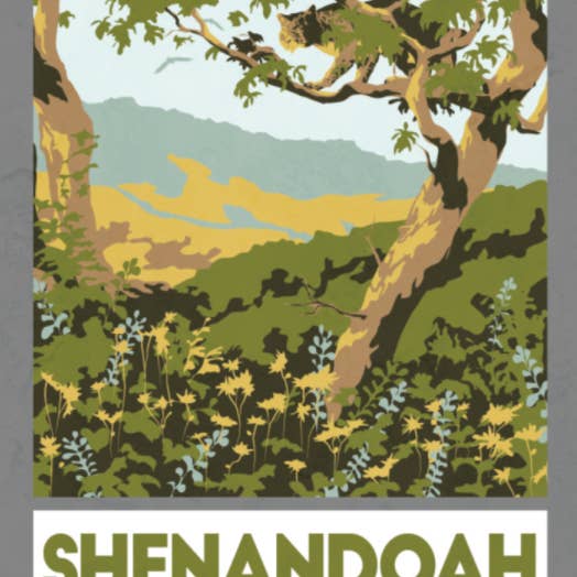 Shenandoah National Park | Virginia retro vinyl sticker for wholesale by Lionheart Graphics