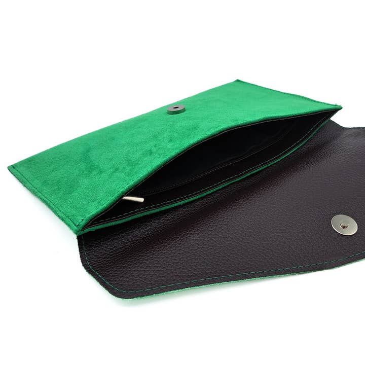 Kitise – wholesale Clutch bag – women's – Italian Suede Envelope Clutch Messenger Handbag