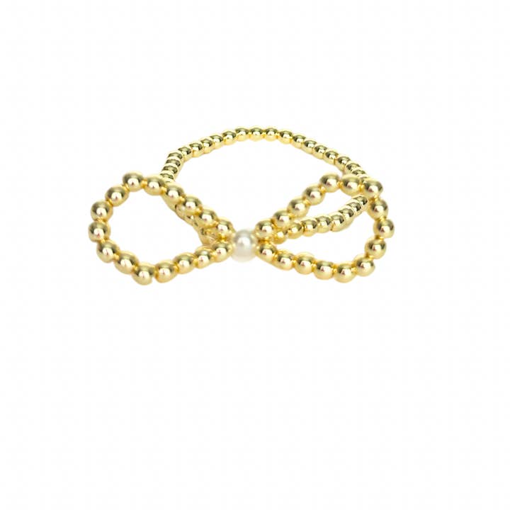 Coco's Beads and Co - Wholesale Beaded Bracelet - The Clara Bow- Pearl