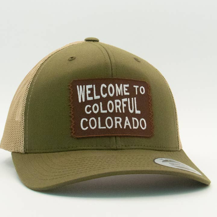 Welcome to Colorful Colorado Hat | Snap Back Trucker Cap for wholesale by Squatchy