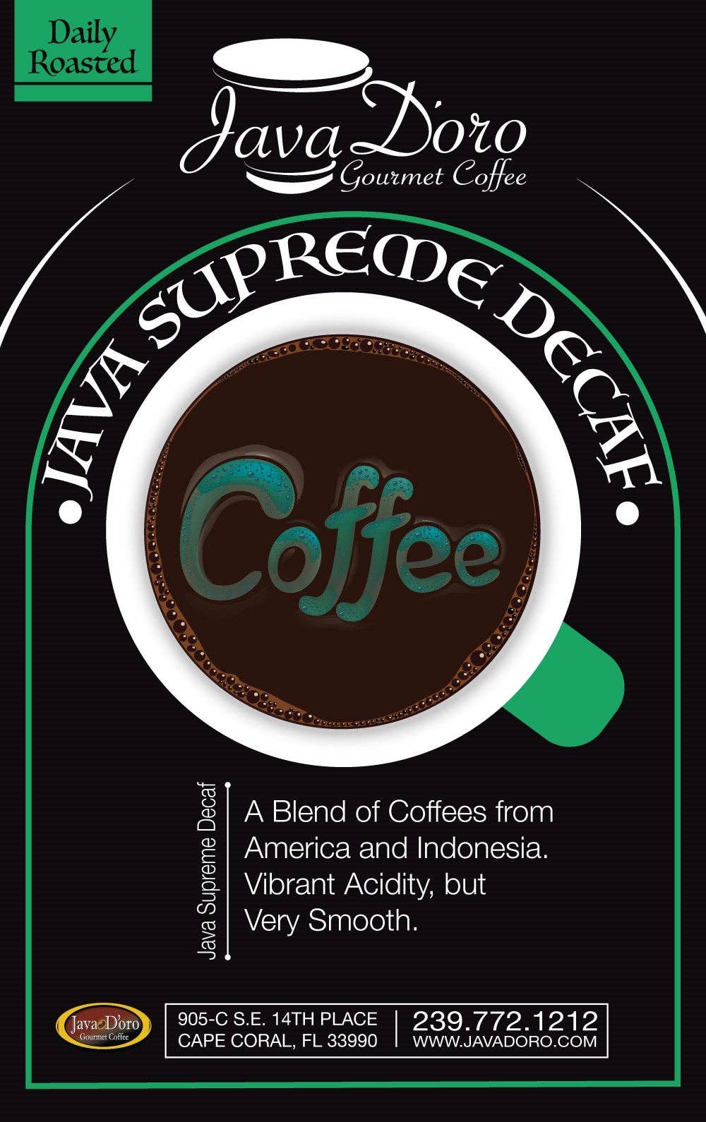 Java Doro - Wholesale Coffee Beans - Java Supreme Decaf1