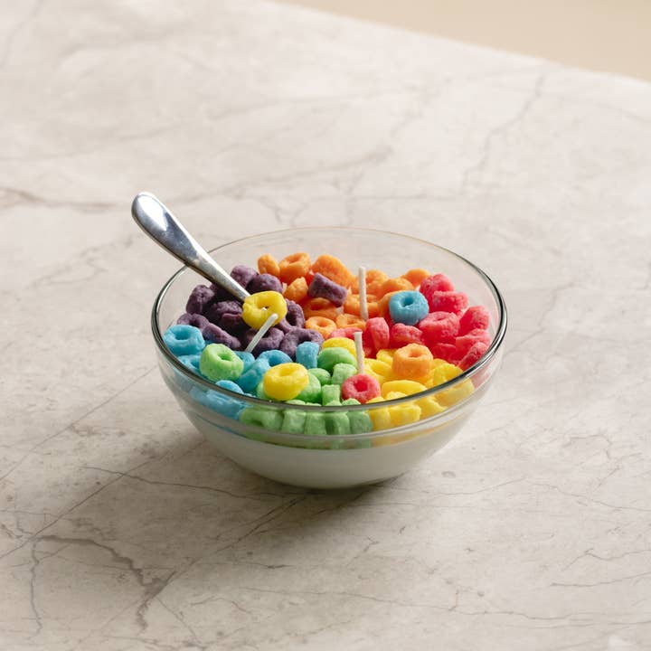 Southlake Gifts Canada - Wholesale Novelty Candle - Fruit Loops Cereal Candle Bowl4