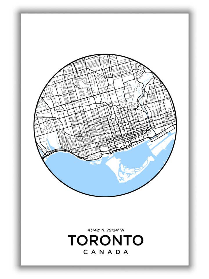 Map of Toronto for wholesale by Stanley Print House
