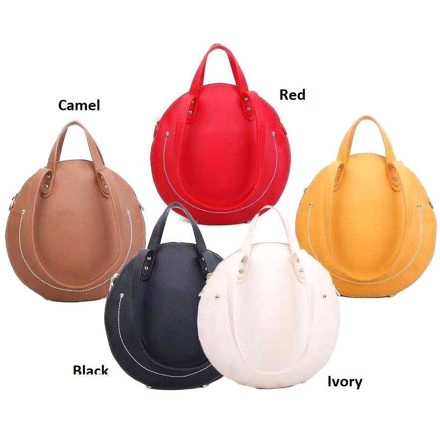 Diacly - Wholesale Shoulder Bag - Women's - Circle Vegan PU Leather Shoulder Bag0