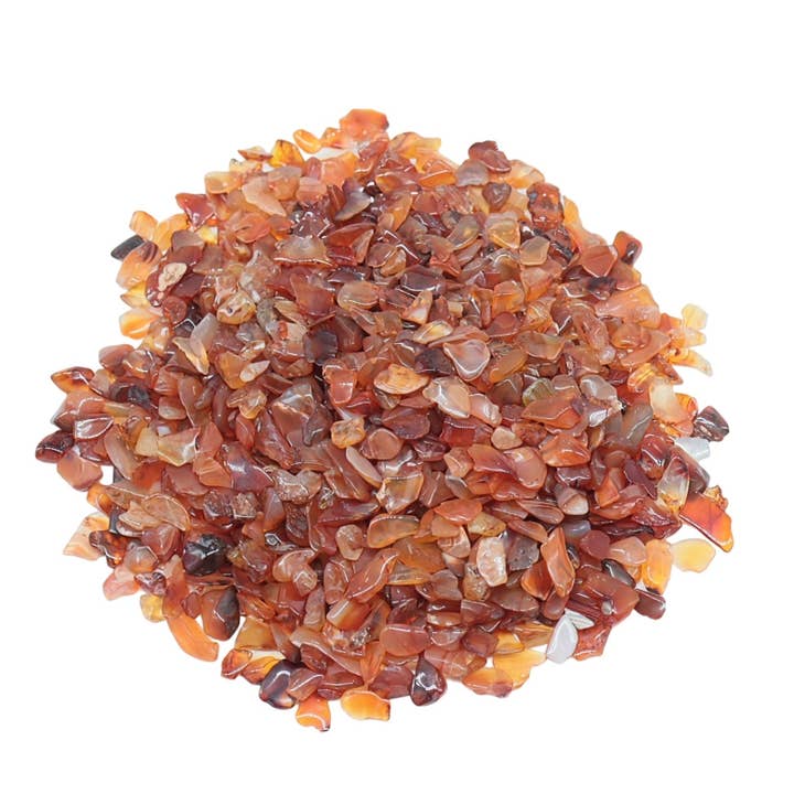 Arômes & Évasions - Wholesale Spiritual Stone/Crystal - Stone - Tumbled Chips - Carnelian - 3 to 5mm