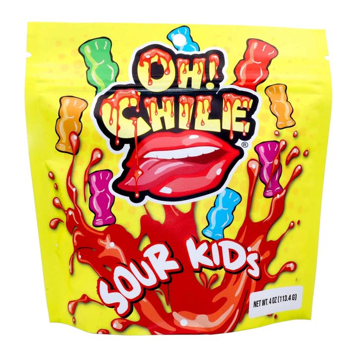 Oh! Chile Sour Kids 4 oz for wholesale by Cow Crack Wholesale
