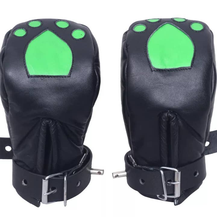 The Master Tanners – wholesale Gloves – Unisex – Leather Bondage Fist Mitts Padded Gloves 2 Pieces Restraints