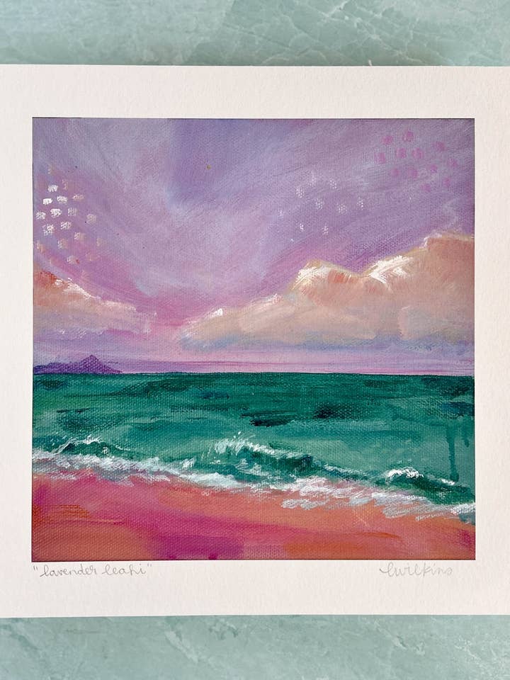 Lavender Leahi, Fine Art Print for wholesale by Lindsay Wilkins Art