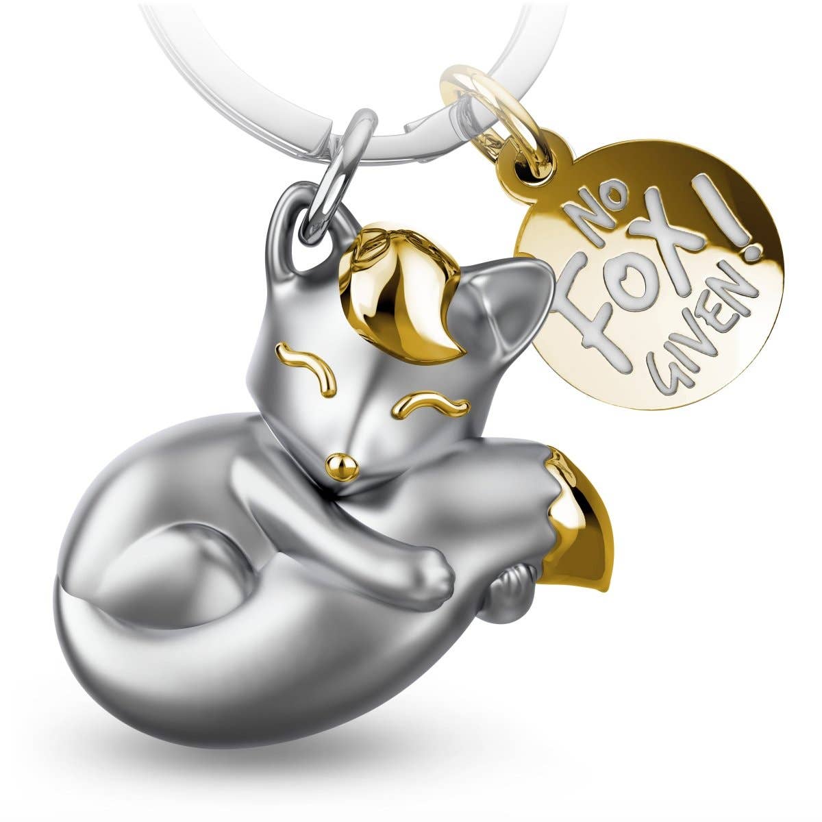 FABACH – Die Schlüsselanhänger-Schmiede - Wholesale Keychain - Women's - “No fox given” fox keychain “Foxy” with engraving - sweet fox lucky charm1