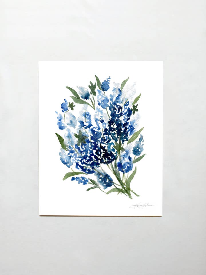 Bluebonnet Painting No. 2 for wholesale by Hope Helms Fine Art & Design