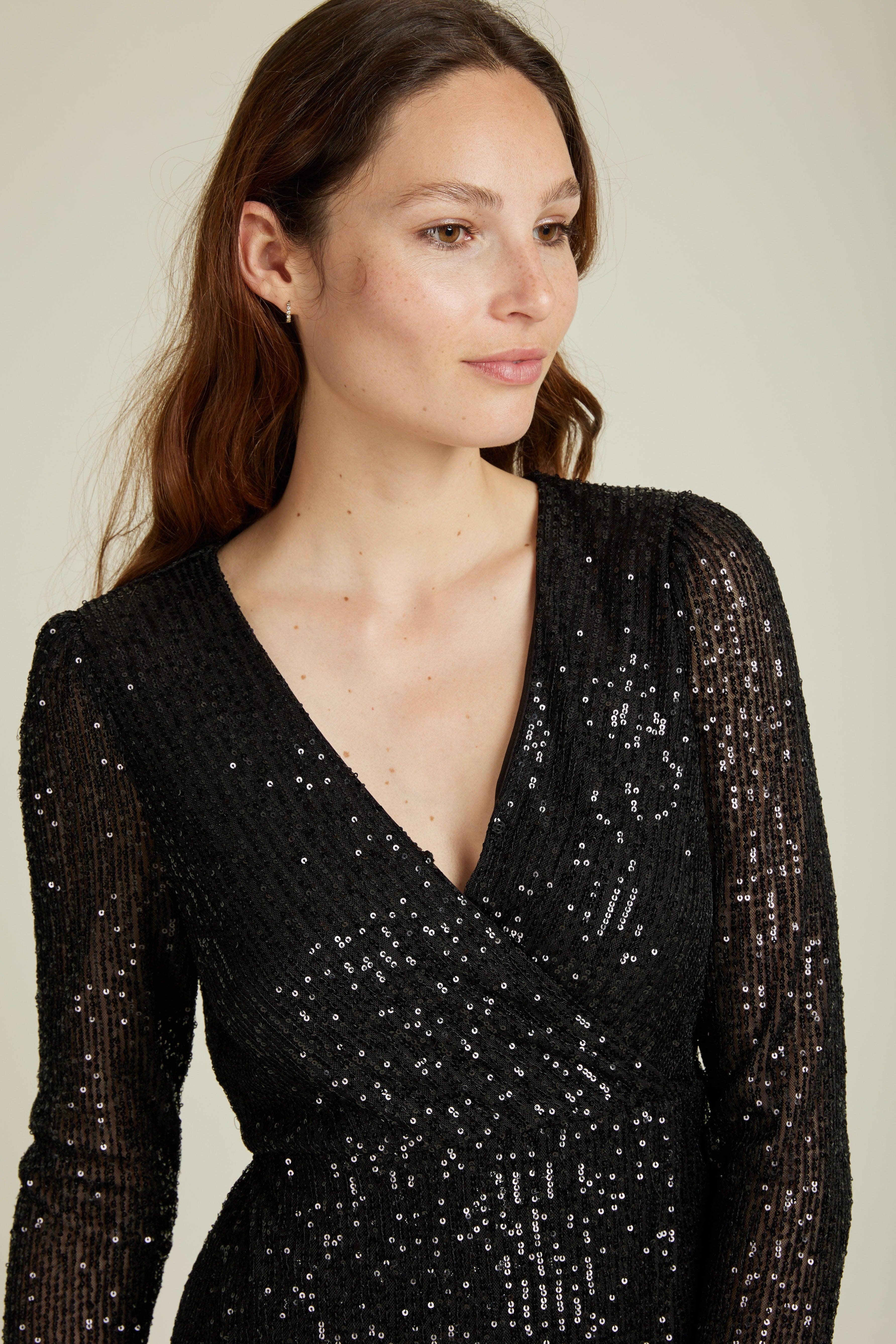 UNRIPE FEVER - Sequin short dress for wholesale on Faire3