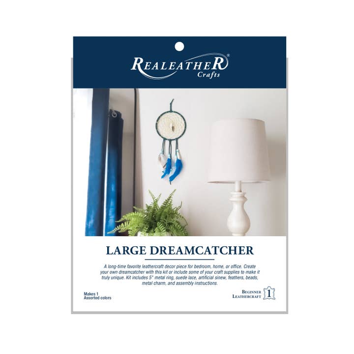 Realeather - Wholesale DIY Craft Kit - Large Dreamcatcher Leathercraft Kit