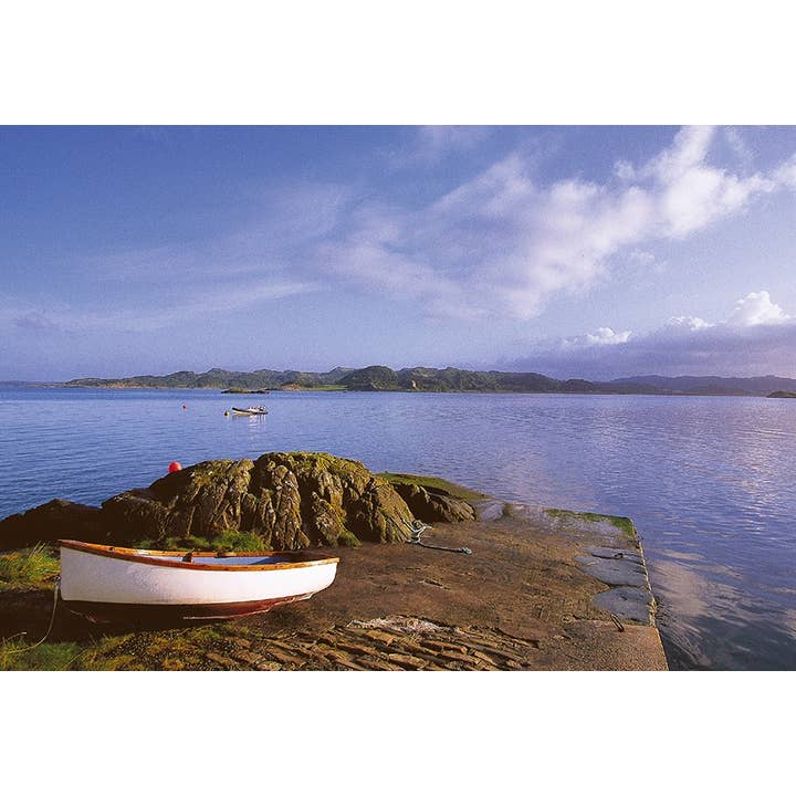 Medium Postcard Crinan for wholesale by Island Blue Publishing