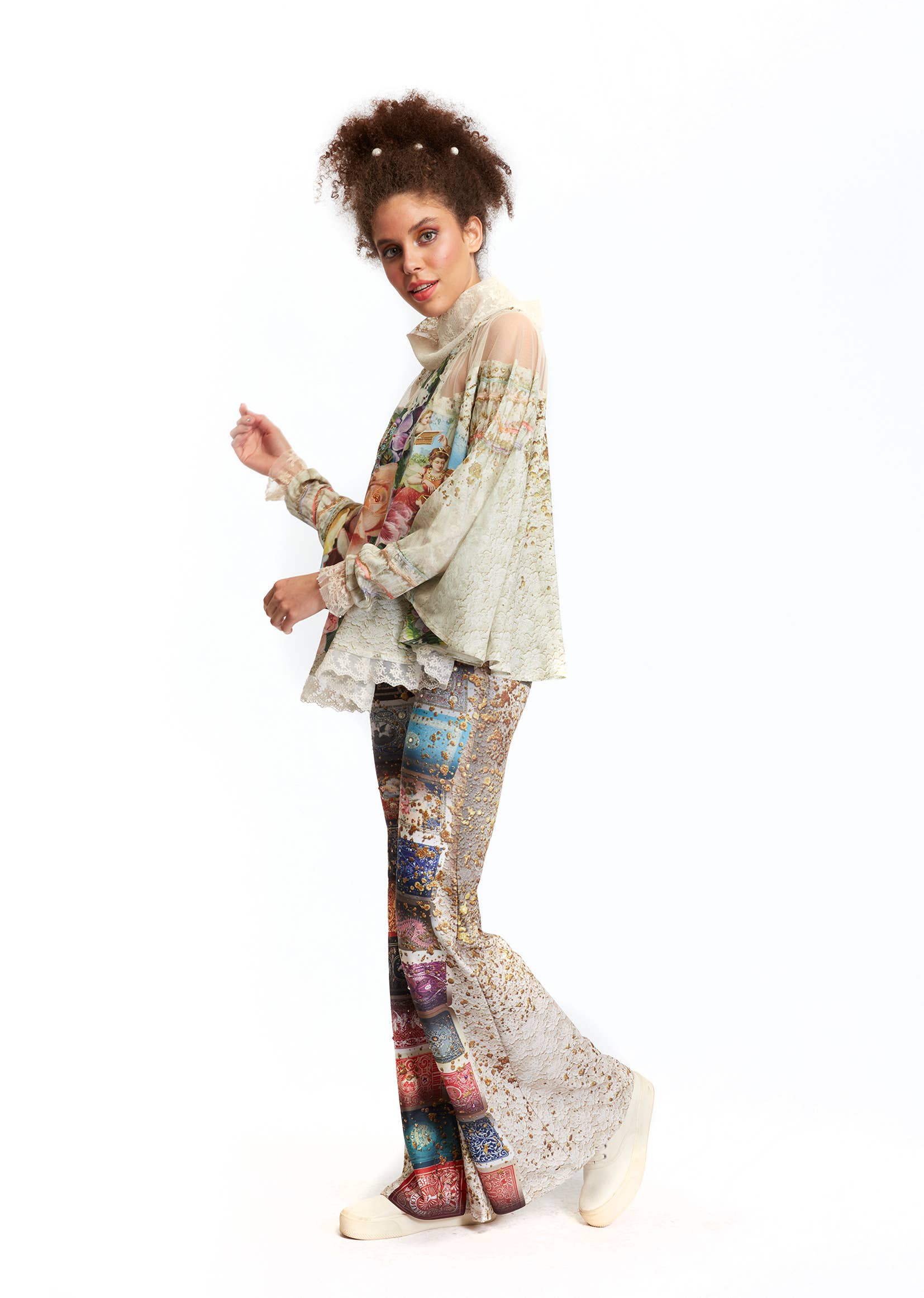 IPNG Design - Vendita all'ingrosso Camicetta - Donna - Blusa a scialle - Fortune In Flowerland7