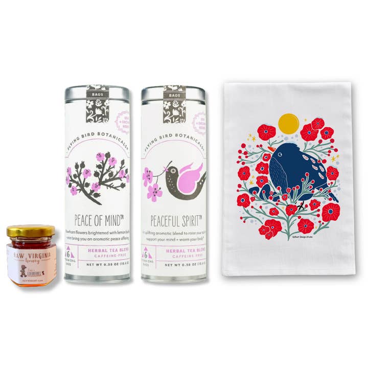 "Serene Spirit" Restful Brew Tea Gift Set (Winter Dreaming) for wholesale by UpRoot Design Studio