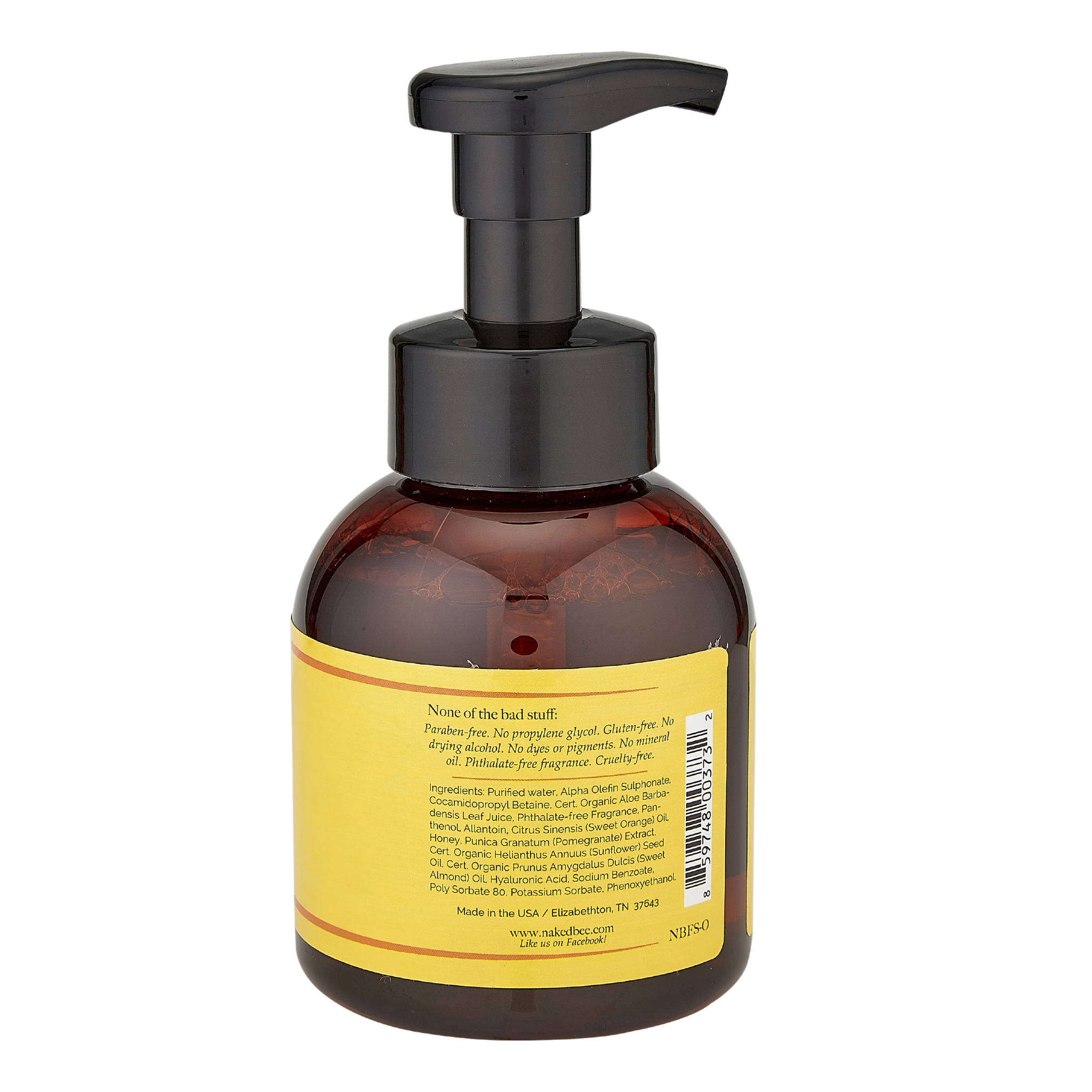 The Naked Bee - Wholesale Hand Soap/Wash - 12 oz Orange Blossom Honey Foaming Soap1