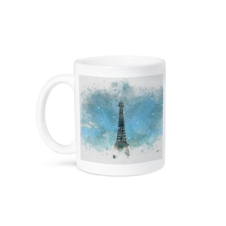 3dRose - Wholesale Coffee Mug - 3dRose, Image Of Watercolor Eiffel Tower Paris France Art, Mug8