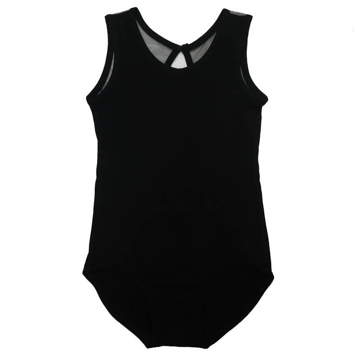 Wenchoice - Wholesale Leotard – Child - Black Ring Back Tank Top Leotard